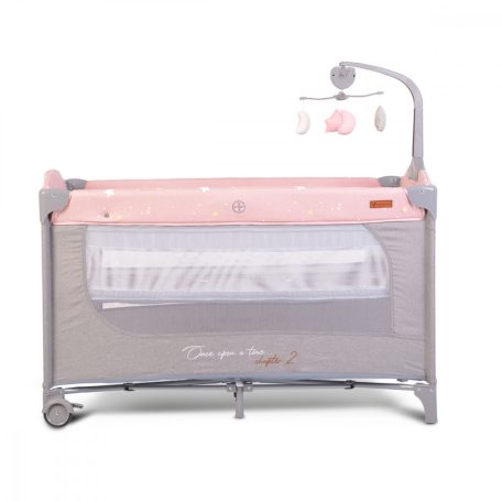 Cangaroo Once upon a time 2 multifunkciós utazóágy - pink