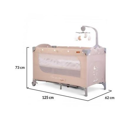 Cangaroo Once upon a time 3 multifunkciós utazóágy - bézs