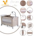 Cangaroo Once upon a time 3 multifunkciós utazóágy - bézs