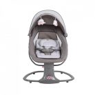 Cangaroo Axel 2 in1 elektromos hinta és pihenőszék - szürke/rózsaszín 