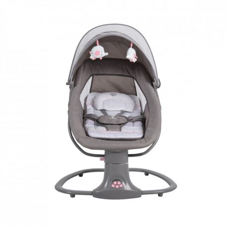 Cangaroo Axel 2 in1 elektromos hinta és pihenőszék - szürke/rózsaszín 