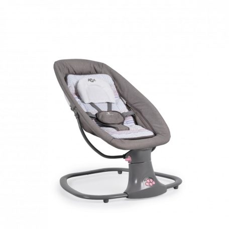 Cangaroo Axel 2 in1 elektromos hinta és pihenőszék - szürke/rózsaszín 