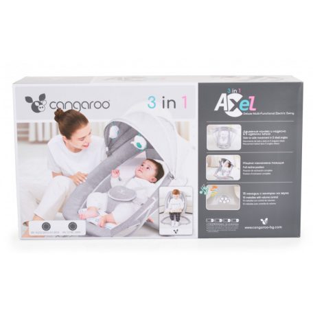 Cangaroo Axel 2 in1 elektromos hinta és pihenőszék - szürke
