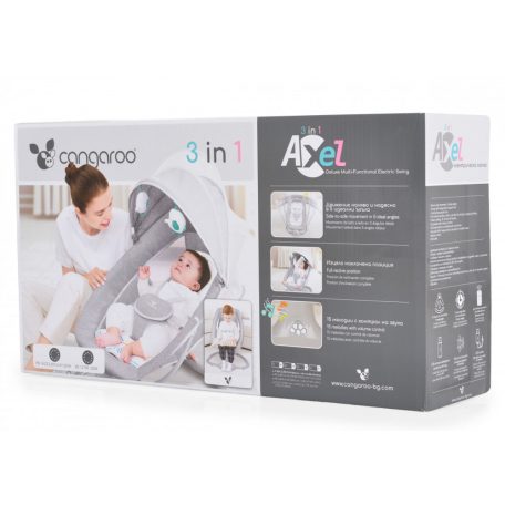 Cangaroo Axel 2 in1 elektromos hinta és pihenőszék - szürke