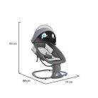 Cangaroo Axel 2 in1 elektromos hinta és pihenőszék - zöld 