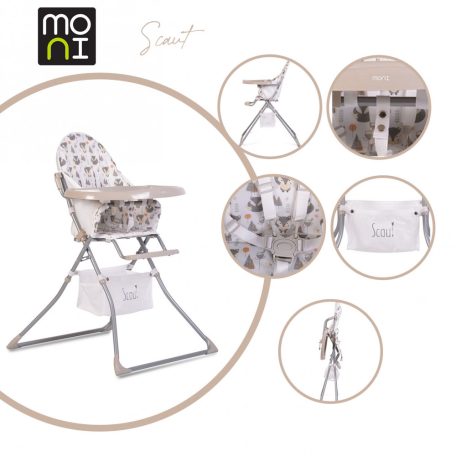 Moni Scaut fix etetőszék - Bézs