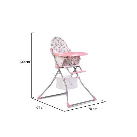 Moni Scaut fix etetőszék - Rózsaszín