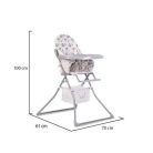 Moni Scaut fix etetőszék - Szürke 