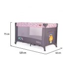 Cangaroo Africa 1 szintes utazóágy - rózsaszín