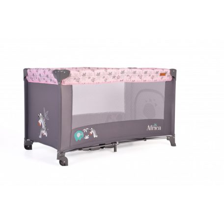 Cangaroo Africa 1 szintes utazóágy - rózsaszín
