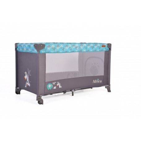 Cangaroo Africa 1 szintes utazóágy - türkiz 