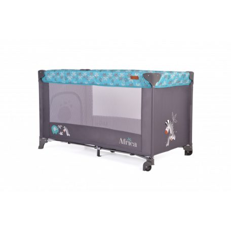 Cangaroo Africa 1 szintes utazóágy - türkiz 