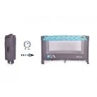 Cangaroo Africa 1 szintes utazóágy - türkiz 