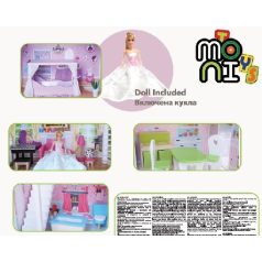 Moni Toys Aria babaház 123,5cmx84xcmx38 cm