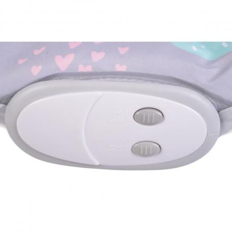 Moni Llama rezgő-zenélő pihenőszék - szürke/rózsaszín 