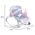 Moni Lovely Forest rezgő-zenélő pihenőszék - szürke 