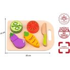Tooky Toy Fa játék vágható zöldségek 10 db-os 