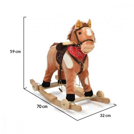 Moni Toys hintaló kerekekkel 70 cm - Thunder