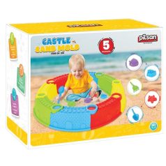   Pilsan Homok kastély építő forma, kiegészítőkkel - Színes