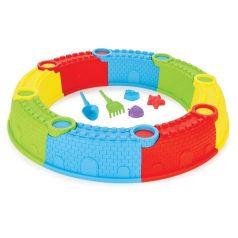   Pilsan Homok kastély építő forma, kiegészítőkkel - Színes