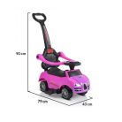 Moni Rider bébitaxi tolókarral 24 hó+ pink