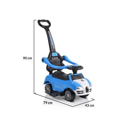 Moni Rider bébitaxi tolókarral 24 hó+ blue