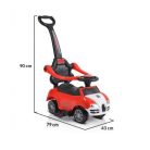 Moni Rider bébitaxi tolókarral 24 hó+ red