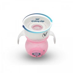 Cangaroo Cup varázslatos pohár 270ml 6+hó - rózsaszín 