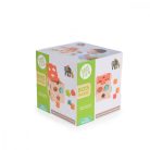 Moni Toys Fajáték fa formabedobós kocka 14x14x13cm