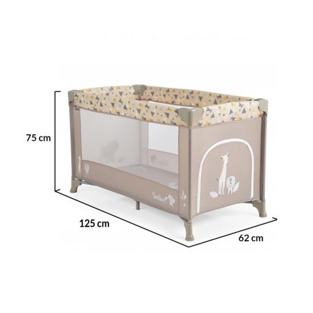 Cangaroo SAFARI 1 szintes utazóágy - bézs