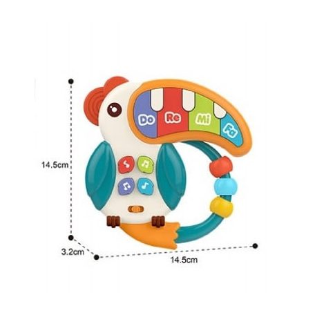 Moni zenélő bébijáték - tukán