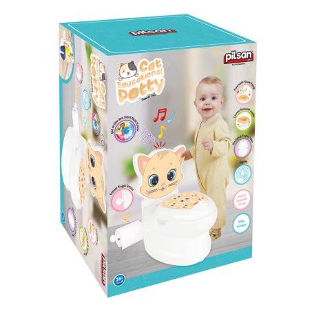 Cangaroo Pilsan bili és gyerek WC 2in1 öblítő hanggal - Cica