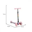 Moni Fidget 3 kerekű roller 3 év+ - pink 