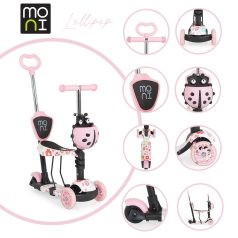Moni Lollipop roller üléssel katicás rózsaszín 