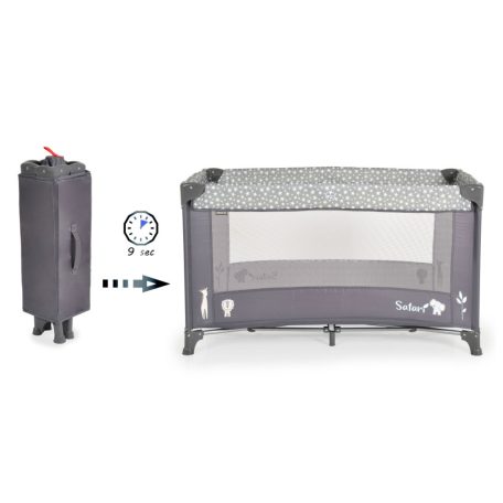 Cangaroo SAFARI 1 szintes utazóágy - grafit