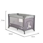 Cangaroo SAFARI 1 szintes utazóágy - grafit