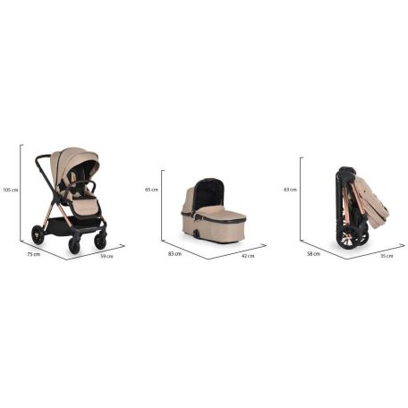 Cangaroo Empire 3in1 babakocsi szett - Bézs 