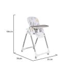 Moni Bueno multifunkciós etetőszék - szürke 