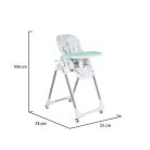 Moni Bueno multifunkciós etetőszék - kék