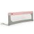Cangaroo Bed rail leesésgátló 130x43,5 cm - rózsaszín/szürke 