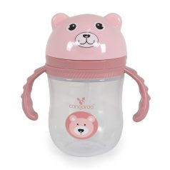   Cangaroo Training Cup with Straw Berry szívószálas pohár 240 ml 6hó+  rózsaszín 