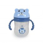 Cangaroo Training Cup with Straw Berry szívószálas pohár 240 ml 6hó+  kék