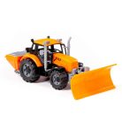 Polesie Toys hókotró/sószóró traktor Progress - Sárga
