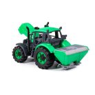 Polesie Toys Progress traktor vetőgép - zöld