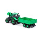 Polesie Toys Traktor Progress utánfutóval - Zöld