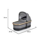 Cangaroo Hydra 3in1 babakocsi i-size hordozóval - Szürke