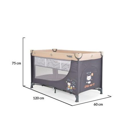 Moni Tommy 2 szintes utazóágy - bézs