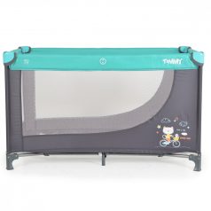 Moni Tommy 2 szintes utazóágy - türkiz 