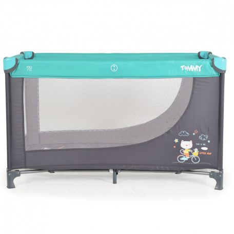 Moni Tommy 2 szintes utazóágy - türkiz 