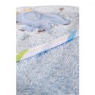 Cangaroo Manny kapucnis törölköző 76x76 cm - kék elefánt 